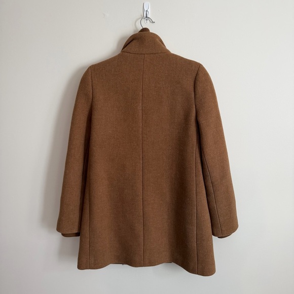 J. Crew | Lodge Coat in Italian Wool - Acorn Brown Fully Lined Peacoat Jacket 4 - Picture 5 of 10